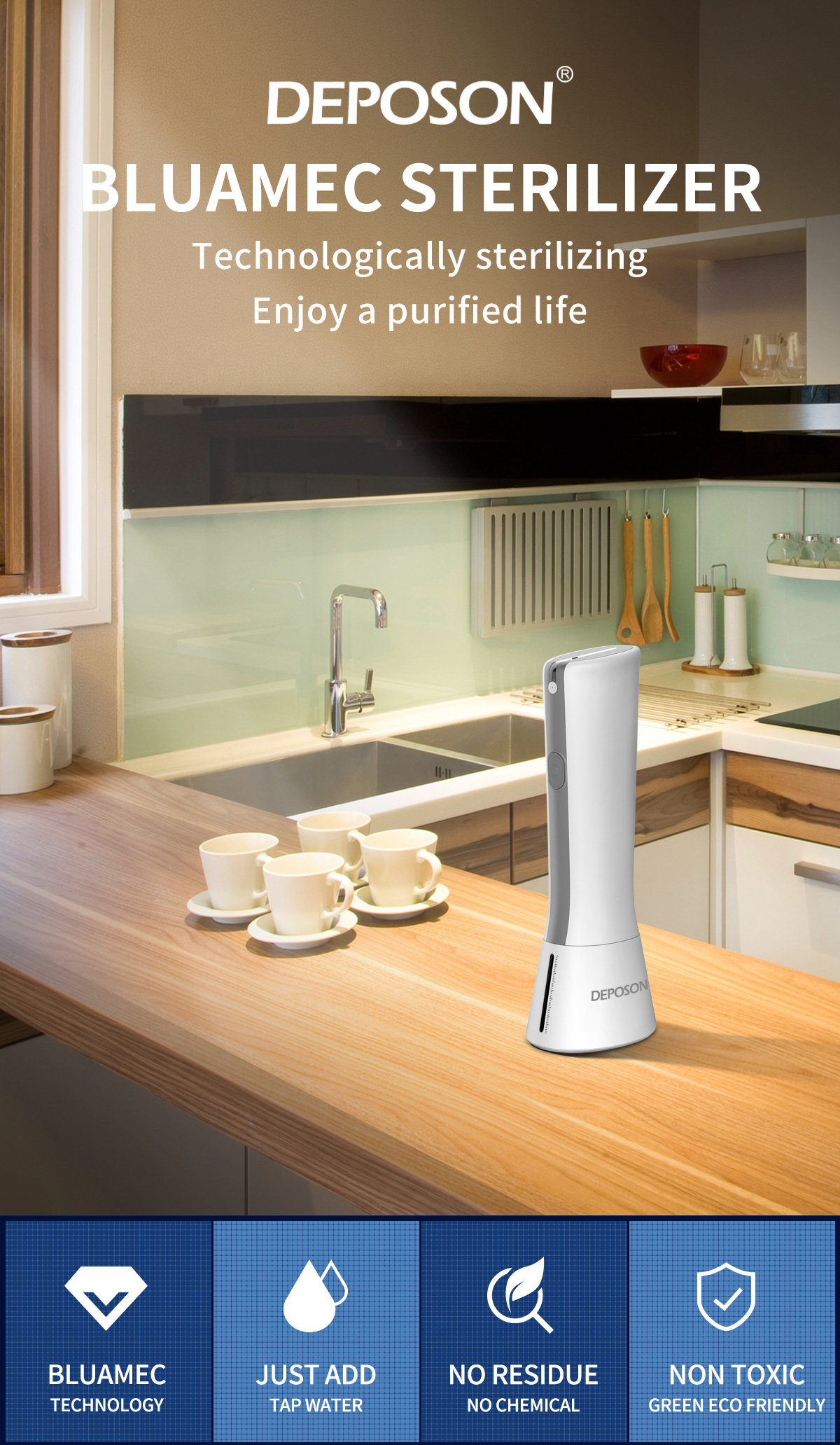 Ozone cleaner spray